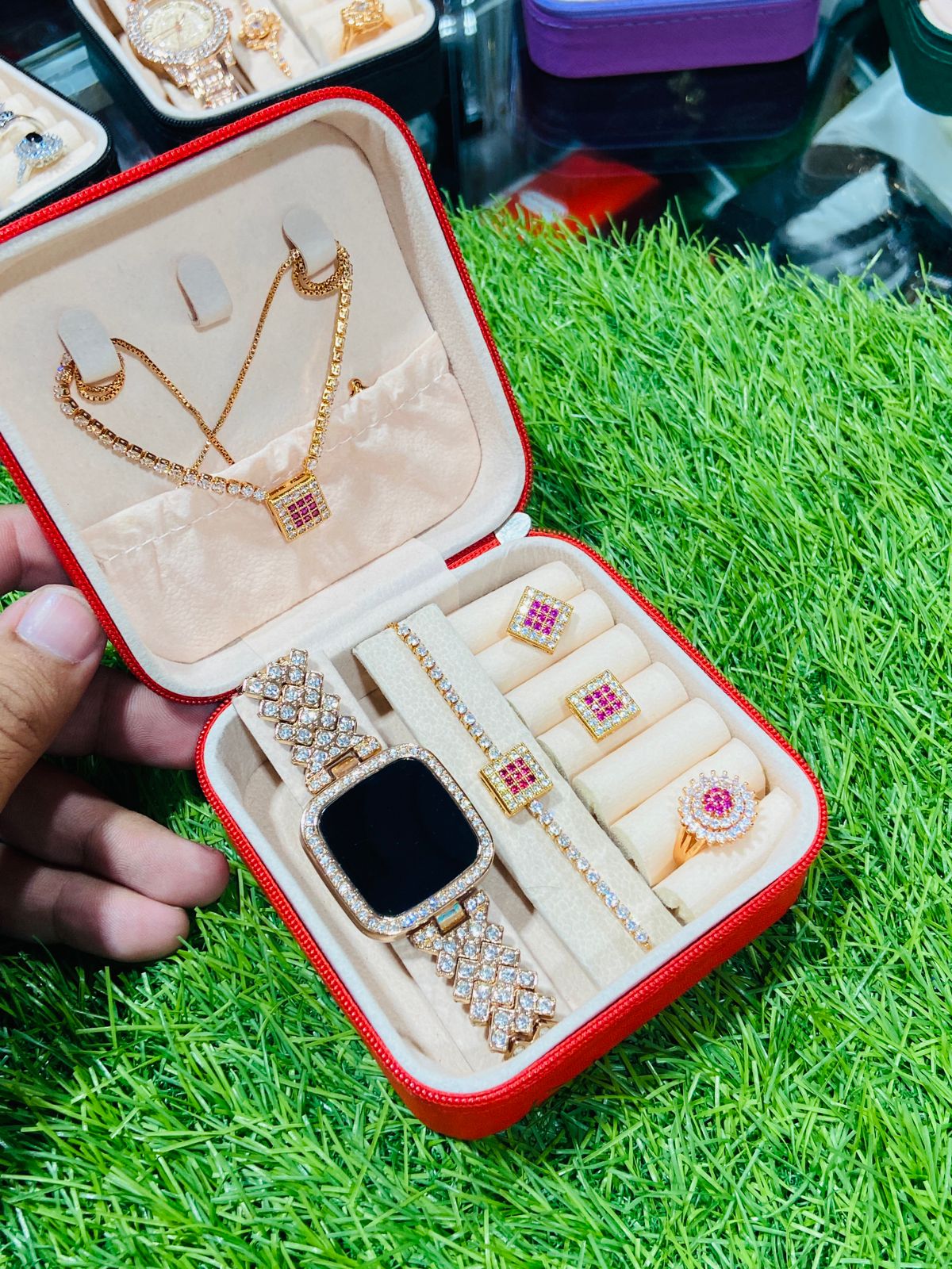 Jewelry Box with Jewelry Set