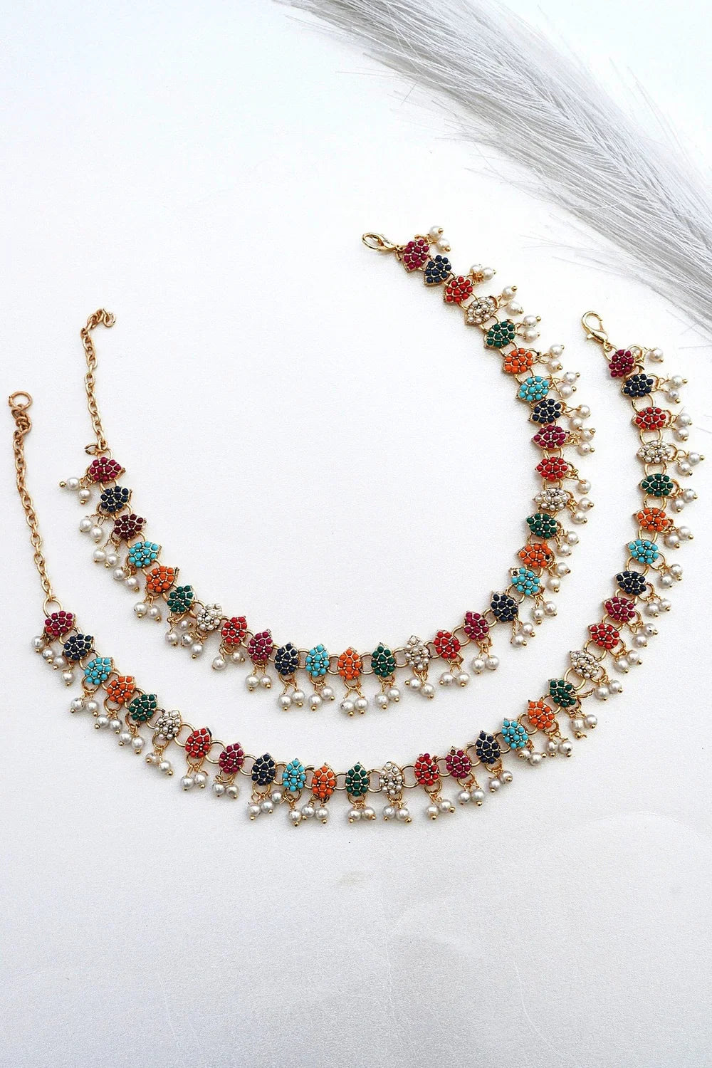 Indian Style Zircons Anklet
