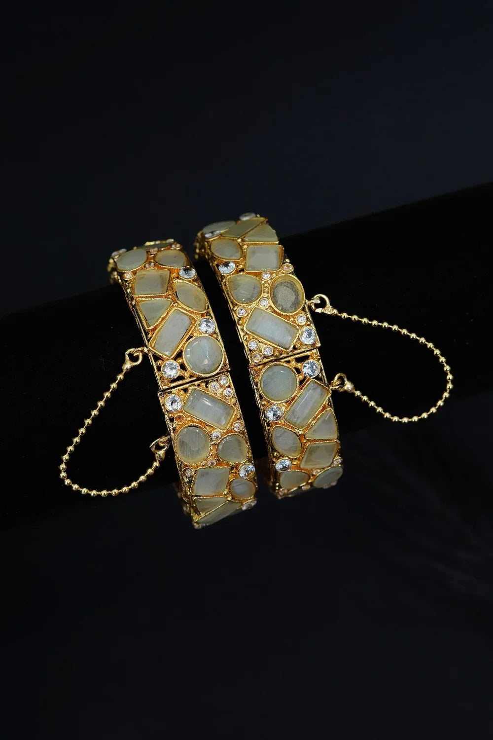 Turkish Semi-Gems Kangan Pair